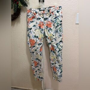 Gap 1969 Women’s Floral Print Pants with Multicolor Design